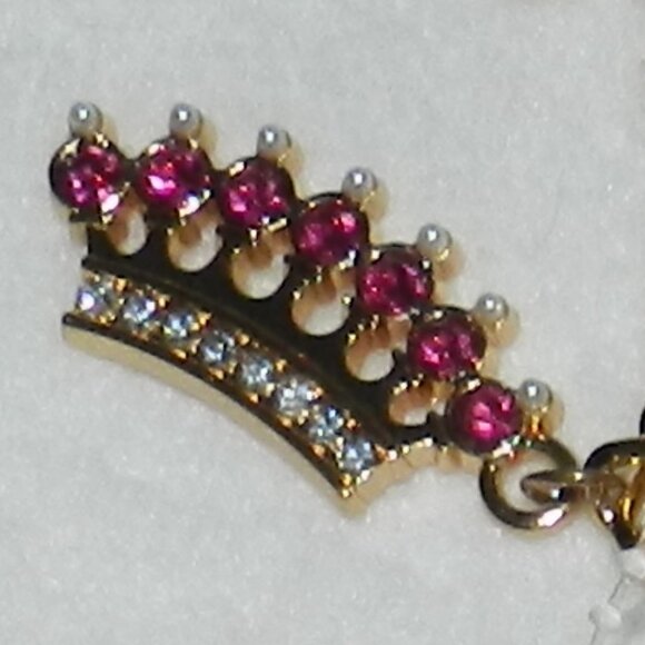 Juicy Couture Leather Belt Logo Buckle dangle charms RARE 🆕 📦⌚🏃🏻💨⚡🚚 - Picture 3 of 15